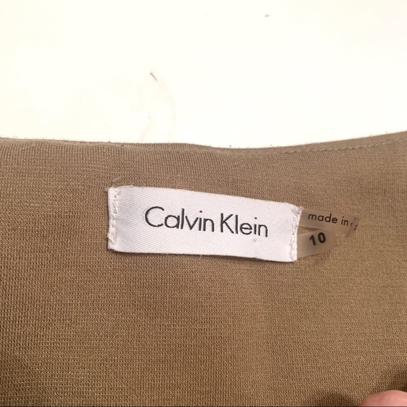 Calvin Klein khaki dress with buttons - Picture 3 of 6